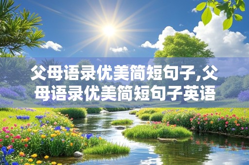 父母语录优美简短句子,父母语录优美简短句子英语