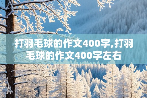 打羽毛球的作文400字,打羽毛球的作文400字左右