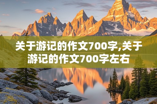 关于游记的作文700字,关于游记的作文700字左右