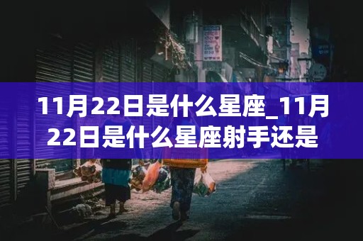 11月22日是什么星座_11月22日是什么星座射手还是摩羯