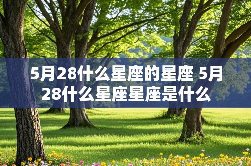 5月28什么星座的星座 5月28什么星座星座是什么