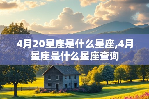 4月20星座是什么星座,4月星座是什么星座查询