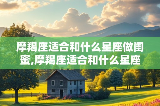 摩羯座适合和什么星座做闺蜜,摩羯座适合和什么星座做闺蜜?