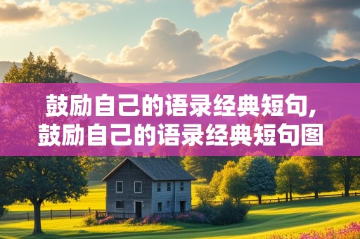 鼓励自己的语录经典短句,鼓励自己的语录经典短句图片