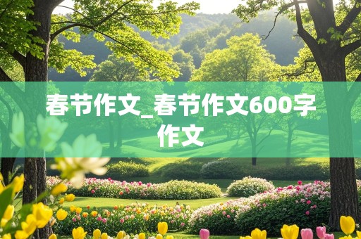 春节作文_春节作文600字作文