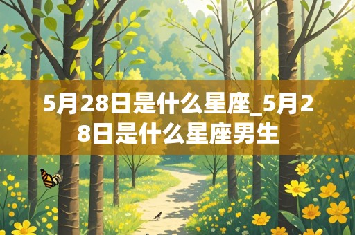 5月28日是什么星座_5月28日是什么星座男生