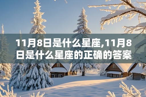 11月8日是什么星座,11月8日是什么星座的正确的答案