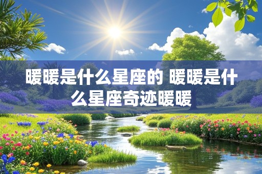 暖暖是什么星座的 暖暖是什么星座奇迹暖暖