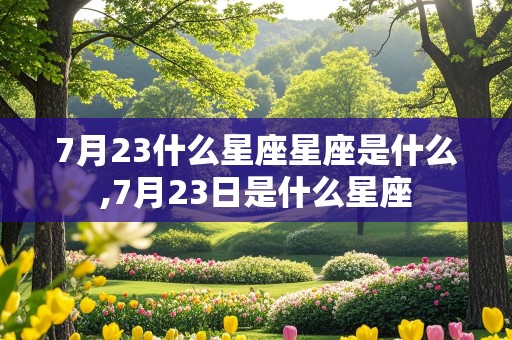 7月23什么星座星座是什么,7月23日是什么星座