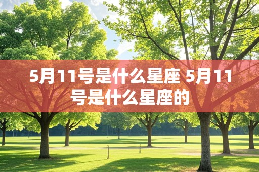 5月11号是什么星座 5月11号是什么星座的