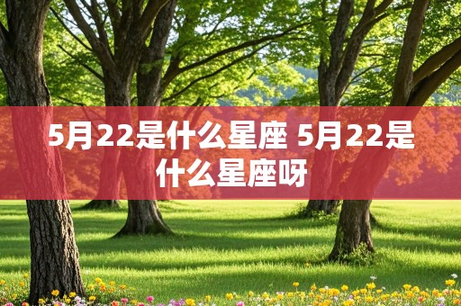 5月22是什么星座 5月22是什么星座呀