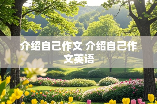 介绍自己作文 介绍自己作文英语