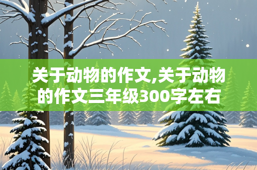 关于动物的作文,关于动物的作文三年级300字左右