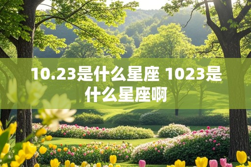 10.23是什么星座 1023是什么星座啊