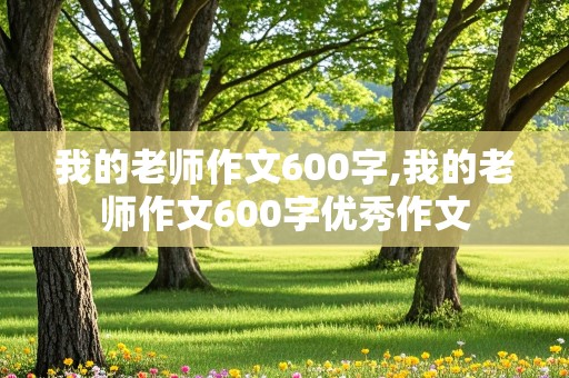 我的老师作文600字,我的老师作文600字优秀作文