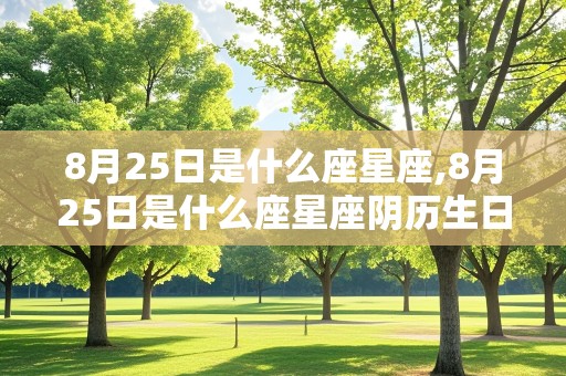 8月25日是什么座星座,8月25日是什么座星座阴历生日