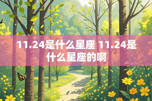 11.24是什么星座 11.24是什么星座的啊