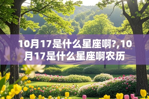 10月17是什么星座啊?,10月17是什么星座啊农历