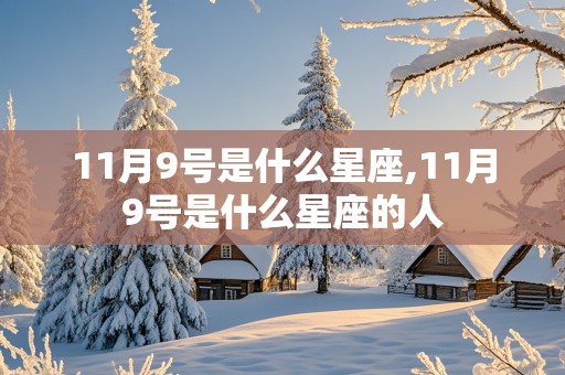 11月9号是什么星座,11月9号是什么星座的人