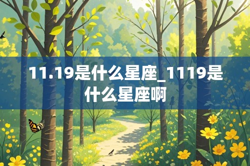 11.19是什么星座_1119是什么星座啊