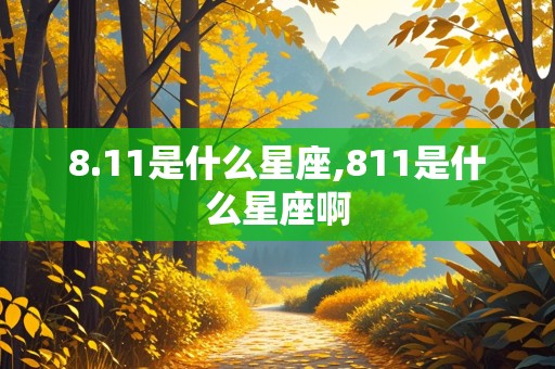 8.11是什么星座,811是什么星座啊