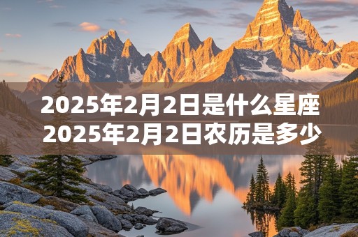 2025年2月2日是什么星座 2025年2月2日农历是多少