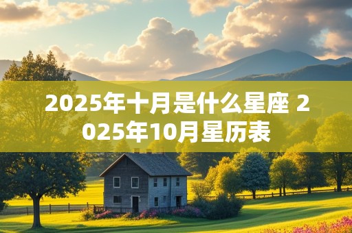 2025年十月是什么星座 2025年10月星历表