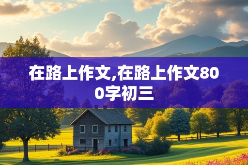 在路上作文,在路上作文800字初三