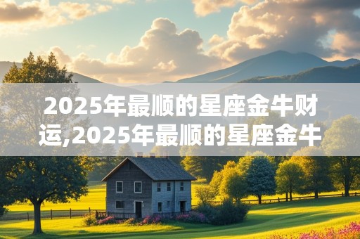 2025年最顺的星座金牛财运,2025年最顺的星座金牛财运是什么