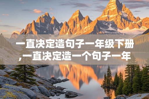 一直决定造句子一年级下册,一直决定造一个句子一年级