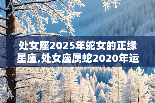 处女座2025年蛇女的正缘星座,处女座属蛇2020年运势