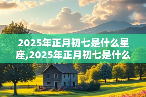 2025年正月初七是什么星座,2025年正月初七是什么星座啊