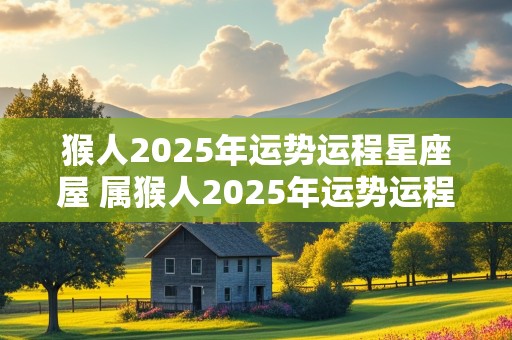 猴人2025年运势运程星座屋 属猴人2025年运势运程