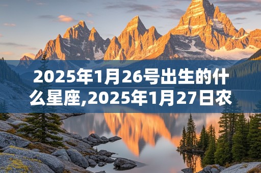 2025年1月26号出生的什么星座,2025年1月27日农历是多少