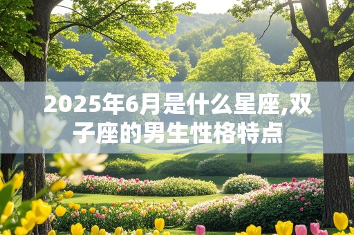 2025年6月是什么星座,双子座的男生性格特点