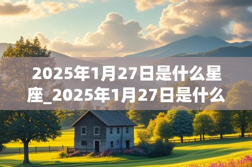 2025年1月27日是什么星座_2025年1月27日是什么星座?