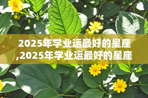 2025年学业运最好的星座,2025年学业运最好的星座女生