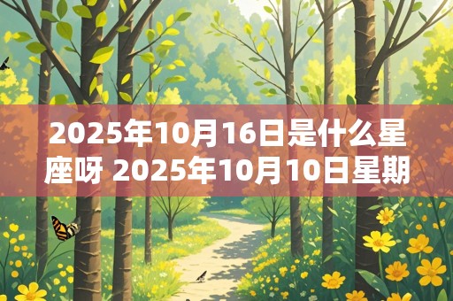 2025年10月16日是什么星座呀 2025年10月10日星期几