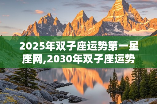 2025年双子座运势第一星座网,2030年双子座运势