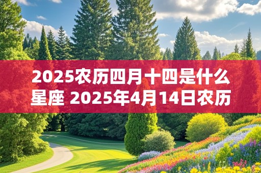 2025农历四月十四是什么星座 2025年4月14日农历是多少