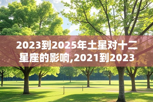 2023到2025年土星对十二星座的影响,2021到2023年土星