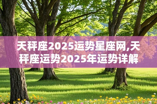 天秤座2025运势星座网,天秤座运势2025年运势详解