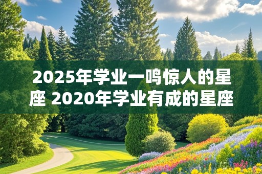 2025年学业一鸣惊人的星座 2020年学业有成的星座