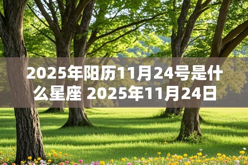 2025年阳历11月24号是什么星座 2025年11月24日