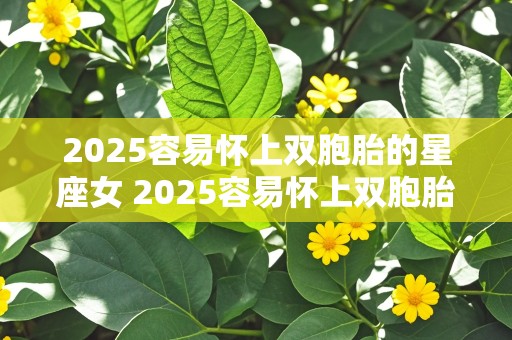 2025容易怀上双胞胎的星座女 2025容易怀上双胞胎的星座女生