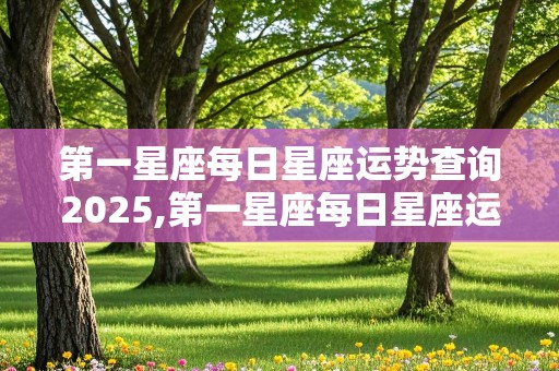 第一星座每日星座运势查询2025,第一星座每日星座运势查询2025年