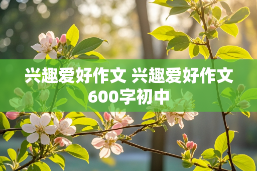 兴趣爱好作文 兴趣爱好作文600字初中