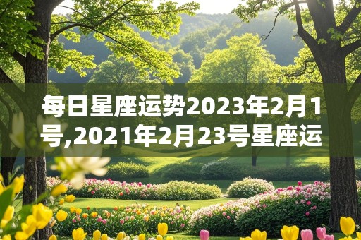 每日星座运势2023年2月1号,2021年2月23号星座运势