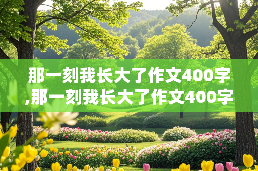 那一刻我长大了作文400字,那一刻我长大了作文400字六年级