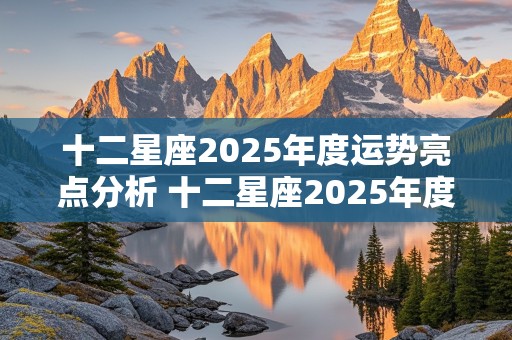 十二星座2025年度运势亮点分析 十二星座2025年度运势亮点分析图